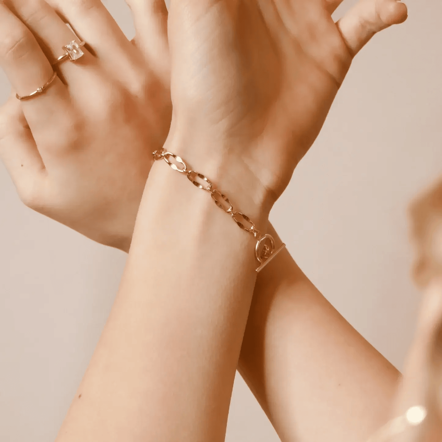 Pressed Chain Bracelet